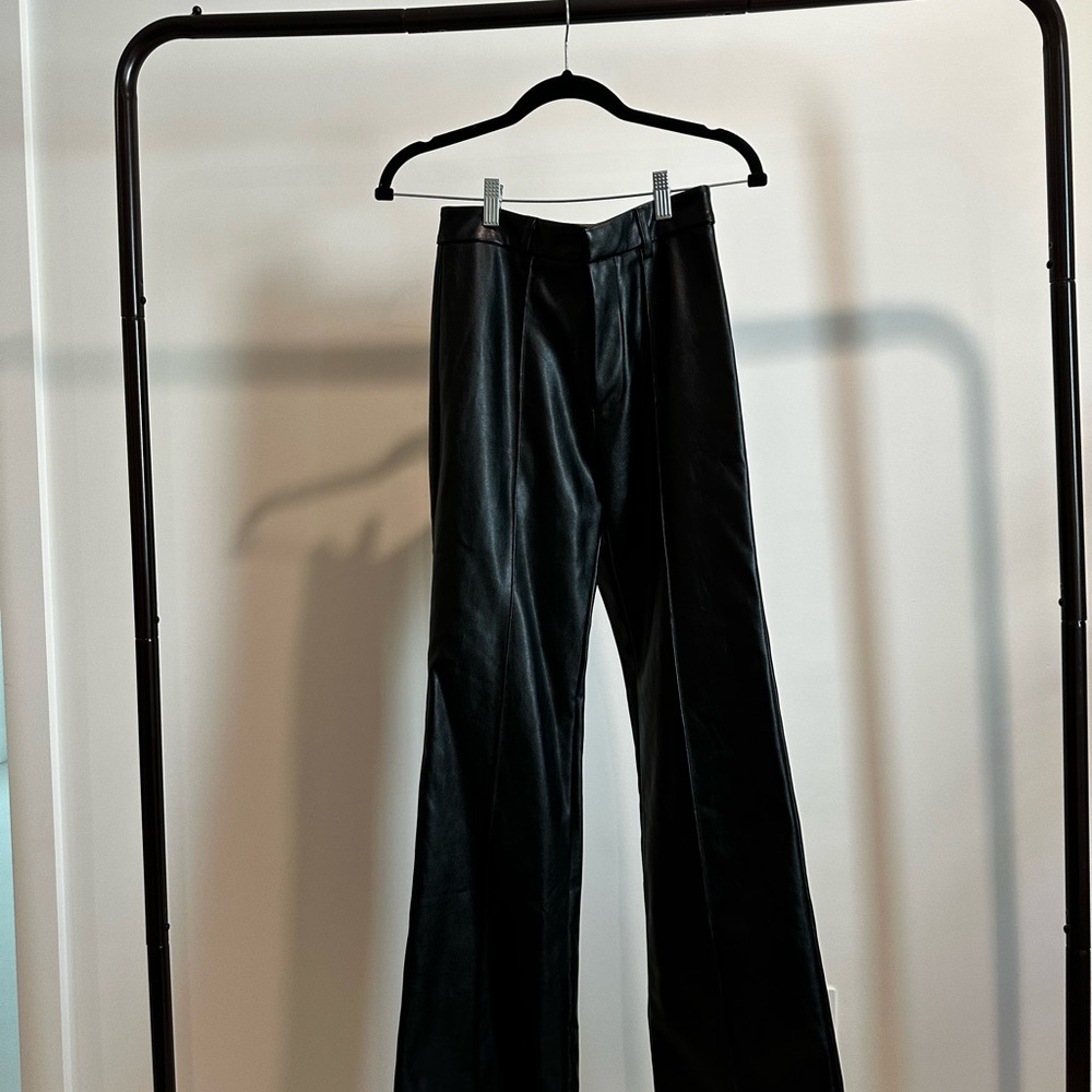 Because of Alice - Black Leather Pants